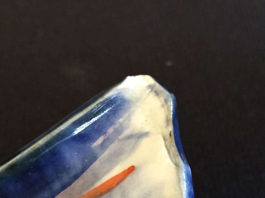 Japanese Imari Porcelain Fish Design Dish [Photo 5]