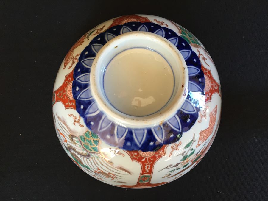 Japanese Imari Porcelain Large Bowl [Photo 3]