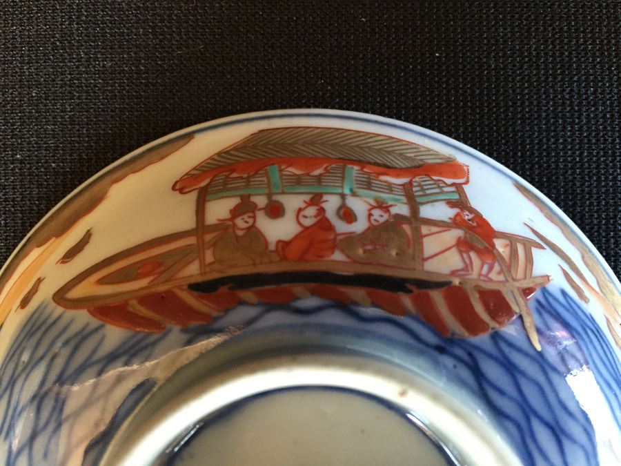 Japanese Imari Porcelain Footed Dish [Photo 8]