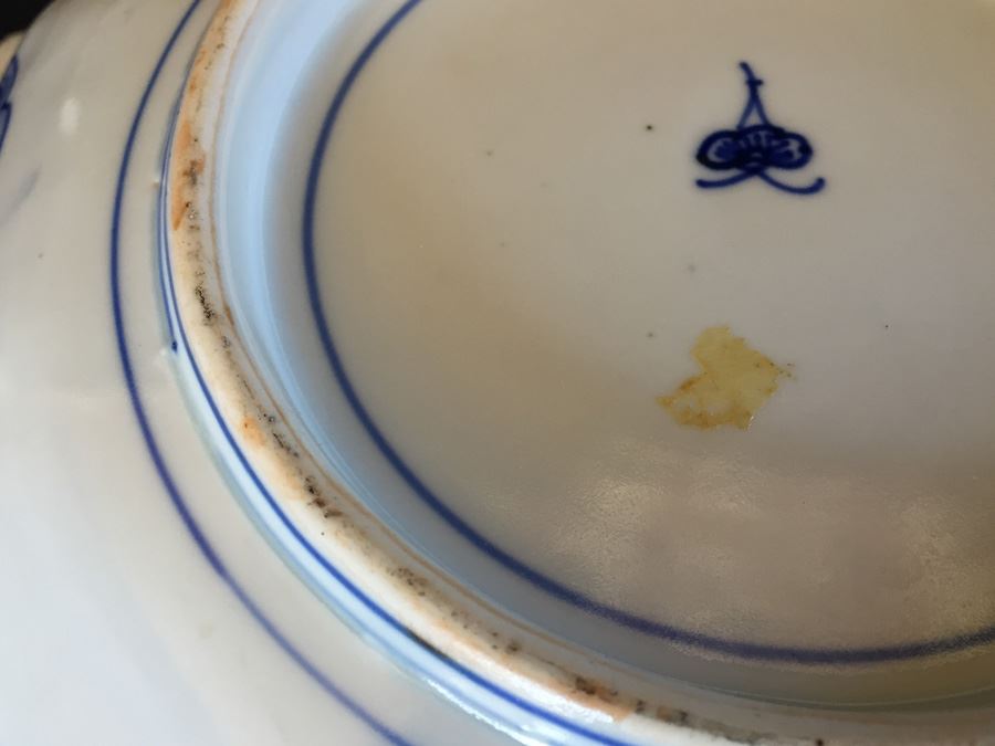 Japanese Imari Porcelain Large Bowl [Photo 16]