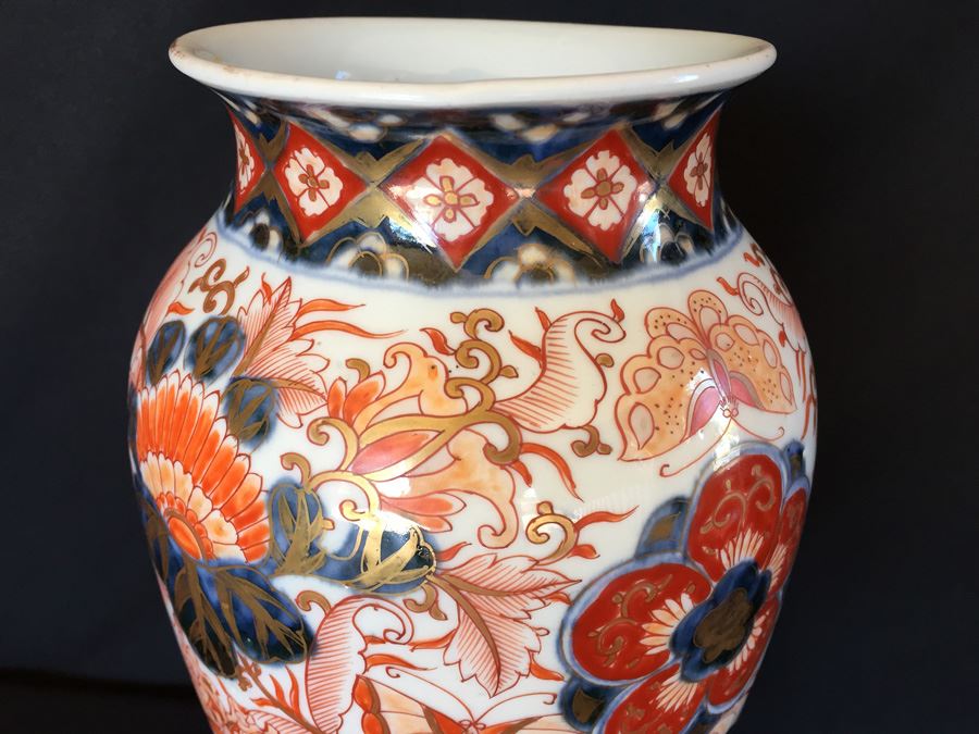 Japanese Imari Porcelain Large Vase [Photo 13]
