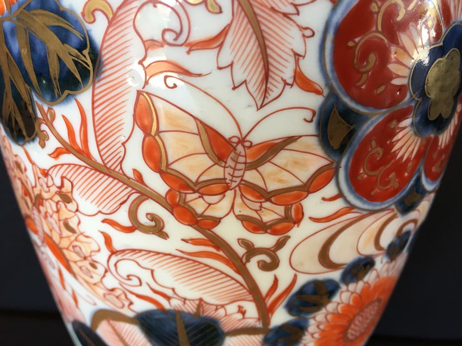 Japanese Imari Porcelain Large Vase [Photo 12]