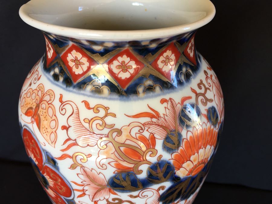 Japanese Imari Porcelain Large Vase [Photo 15]