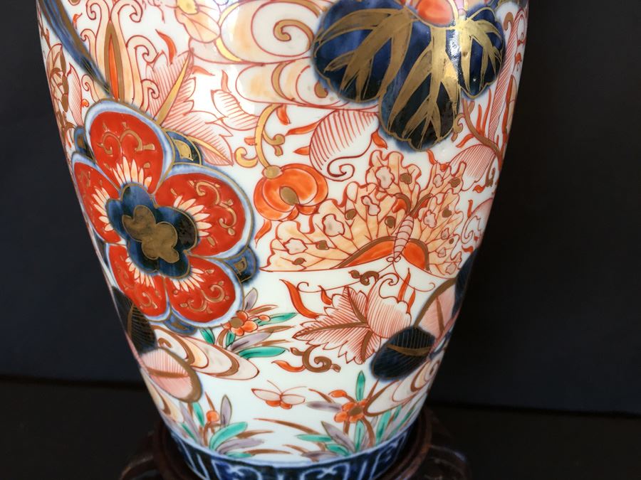 Japanese Imari Porcelain Large Vase [Photo 10]
