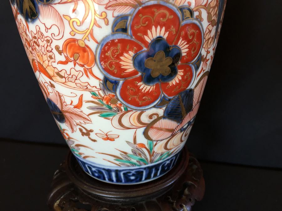 Japanese Imari Porcelain Large Vase [Photo 19]