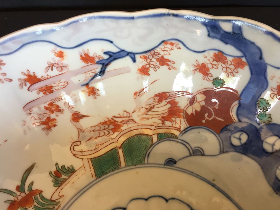 Japanese Imari Porcelain Large Bowl [Photo 12]