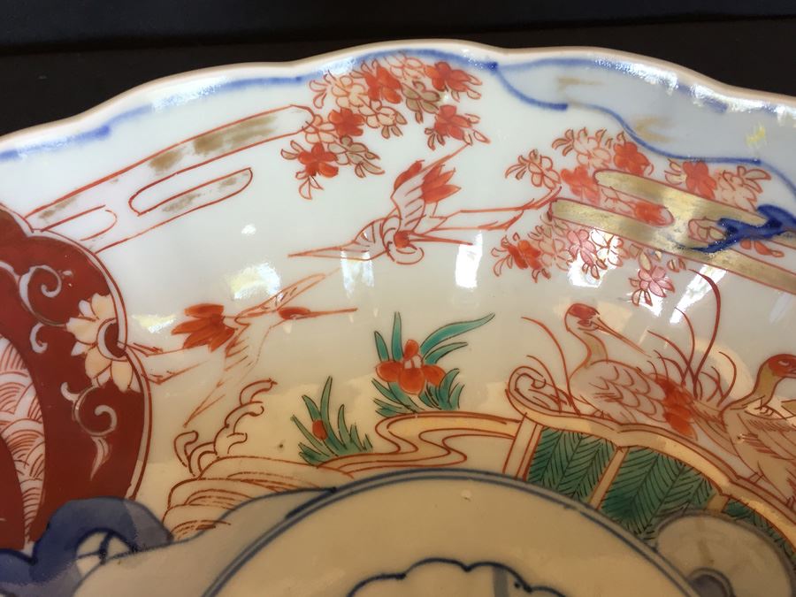Japanese Imari Porcelain Large Bowl [Photo 8]