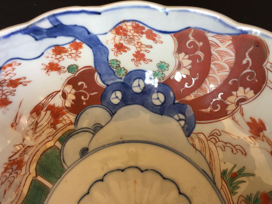 Japanese Imari Porcelain Large Bowl [Photo 5]