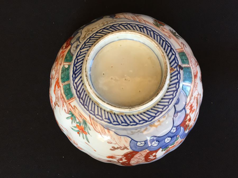 Japanese Imari Porcelain Large Bowl [Photo 3]