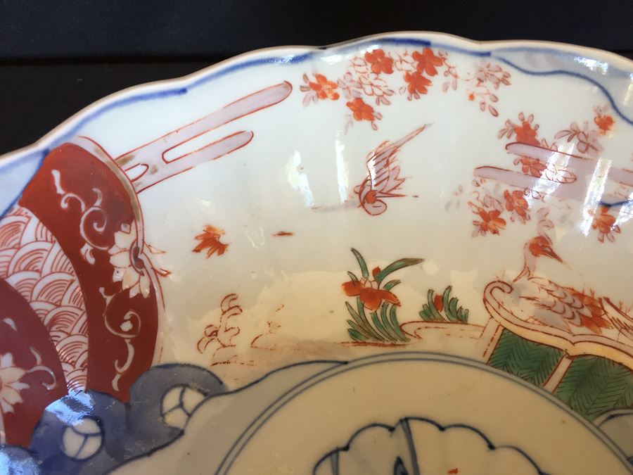 Japanese Imari Porcelain Large Bowl [Photo 11]