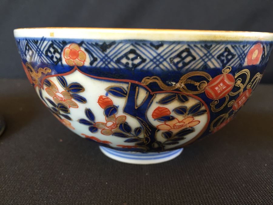 Japanese Imari Porcelain Rice Bowl with Lid [Photo 14]