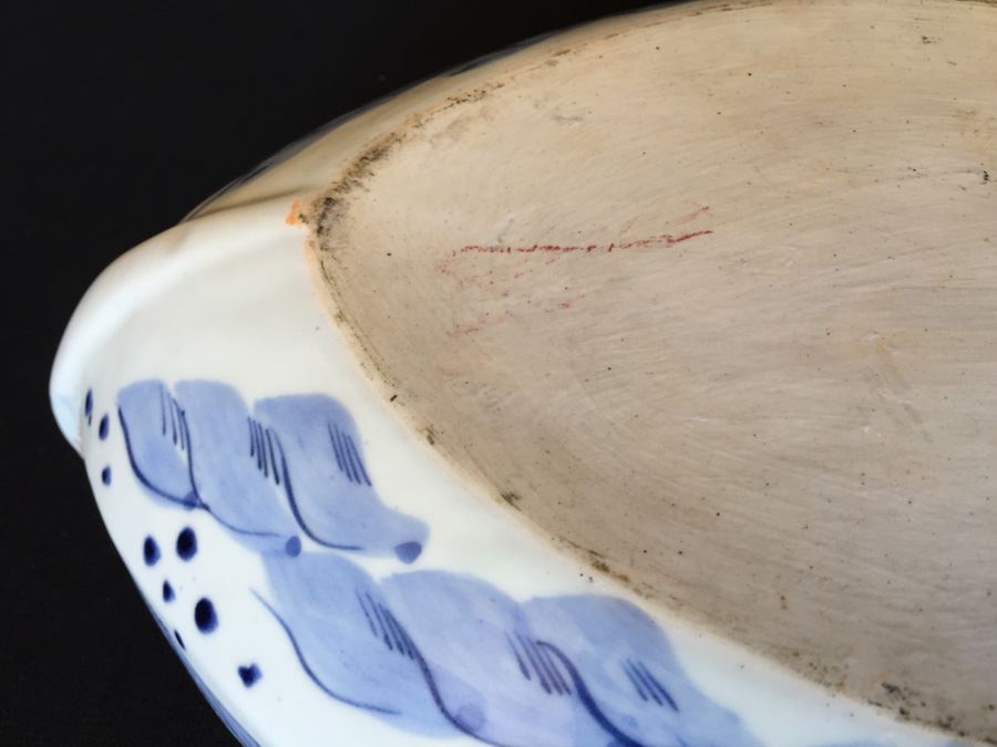 Japanese Imari Porcelain Large Serving Dish [Photo 26]