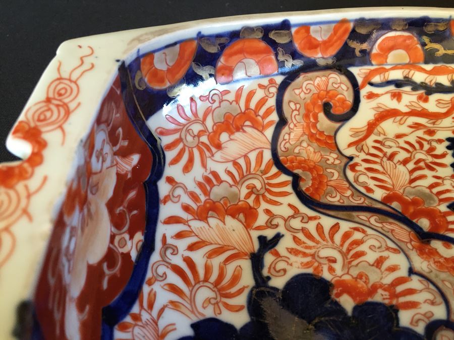 Japanese Imari Porcelain Large Serving Dish [Photo 13]