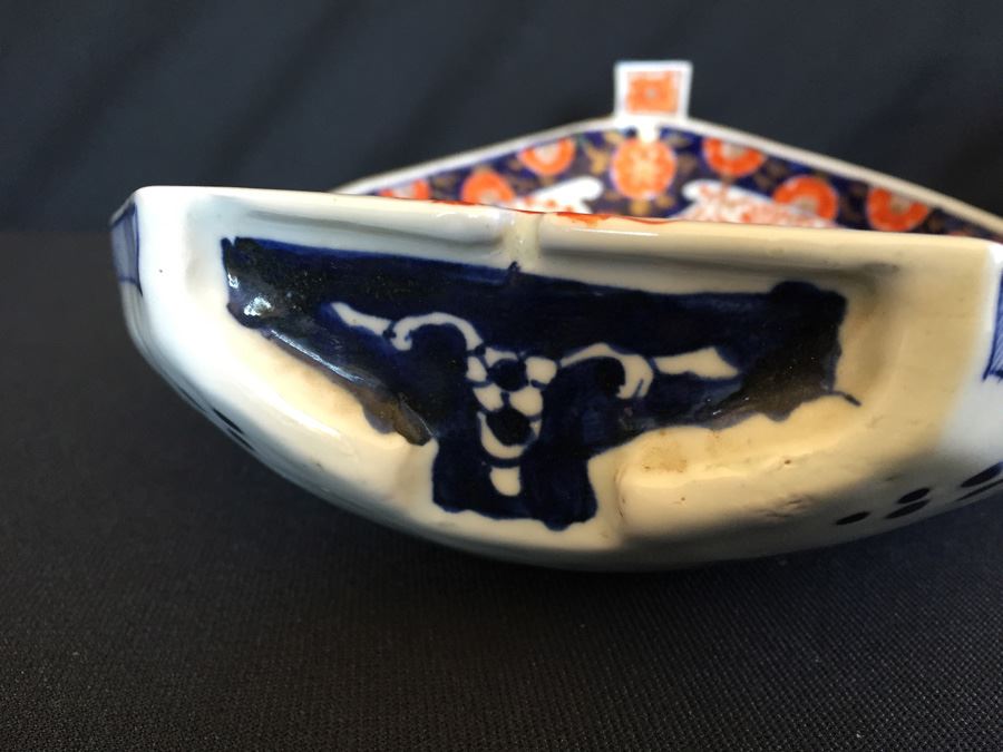 Japanese Imari Porcelain Large Serving Dish [Photo 21]