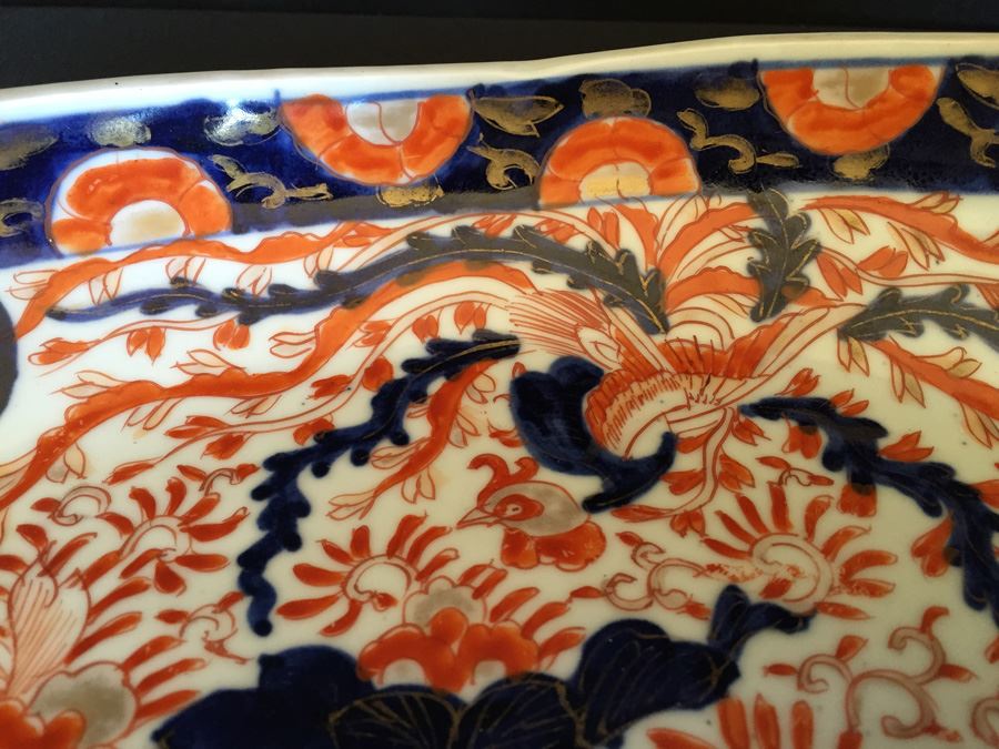 Japanese Imari Porcelain Large Serving Dish [Photo 11]