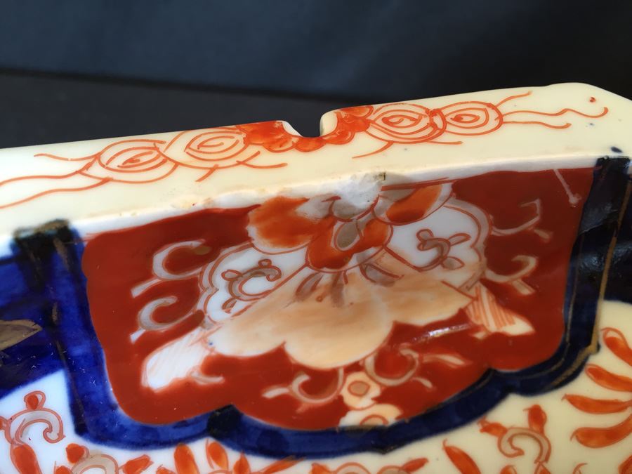 Japanese Imari Porcelain Large Serving Dish [Photo 14]