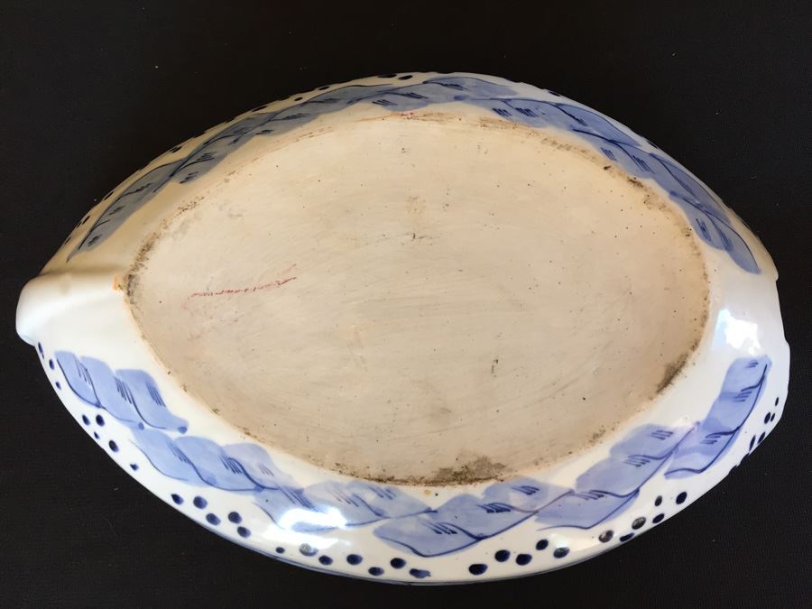 Japanese Imari Porcelain Large Serving Dish [Photo 3]