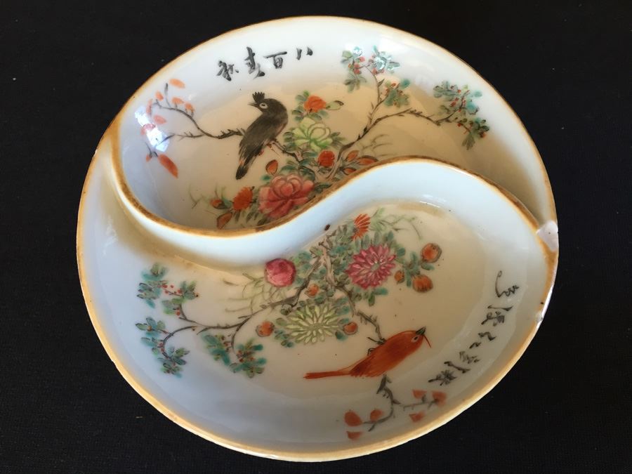 Japanese Imari Porcelain Footed Dish  [Photo 5]