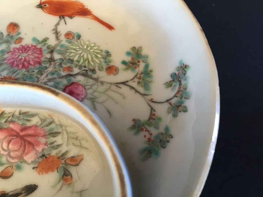 Japanese Imari Porcelain Footed Dish  [Photo 13]