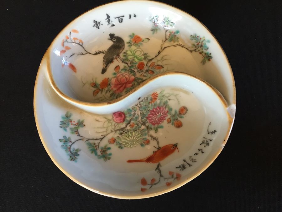 Japanese Imari Porcelain Footed Dish  [Photo 2]