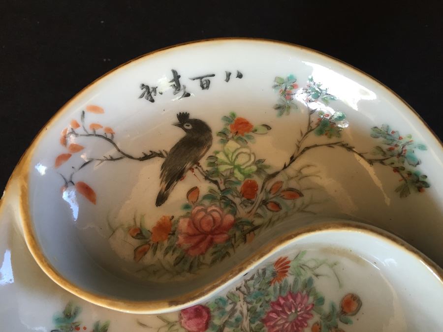 Japanese Imari Porcelain Footed Dish  [Photo 9]