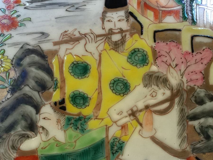 Japanese Imari Porcelain Large Dish [Photo 8]