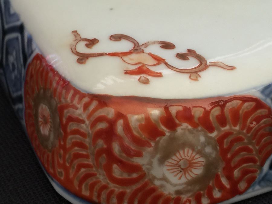 Japanese Imari Porcelain Large Dish [Photo 13]