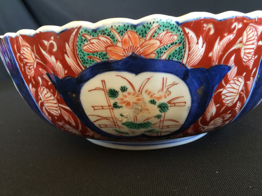 Japanese Imari Porcelain Large Bowl [Photo 7]