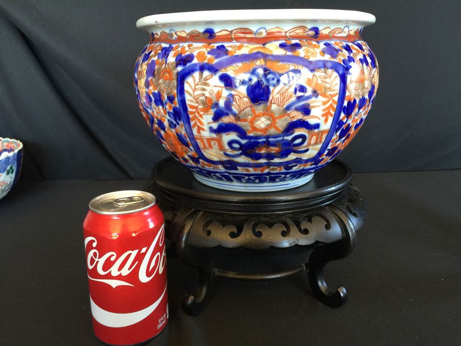 Japanese Imari Porcelain Large Vase [Photo 4]