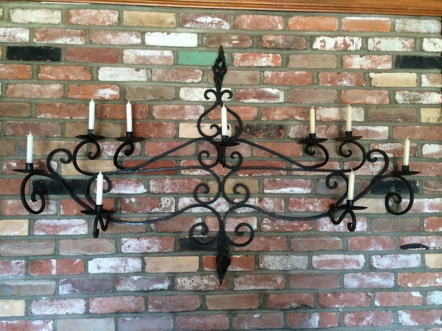 Cast Iron Black Sconce