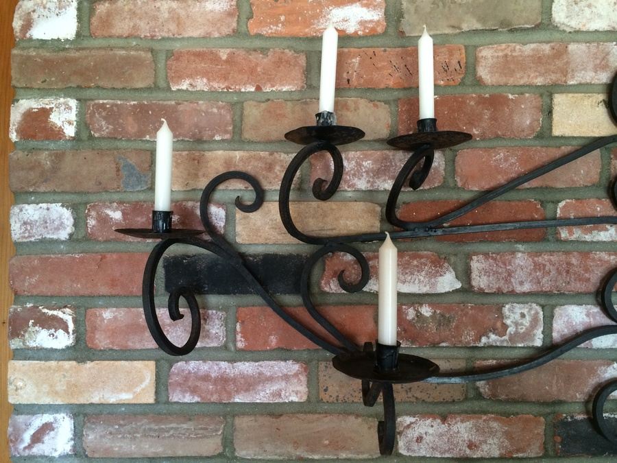 Cast Iron Black Sconce [Photo 2]