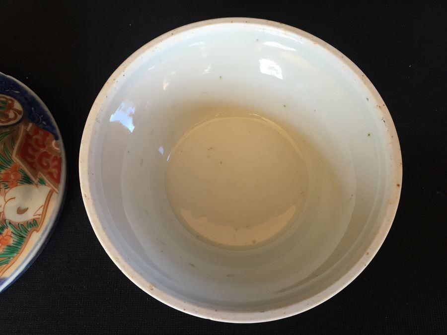Japanese Imari Porcelain Rice Bowl with Lid [Photo 8]