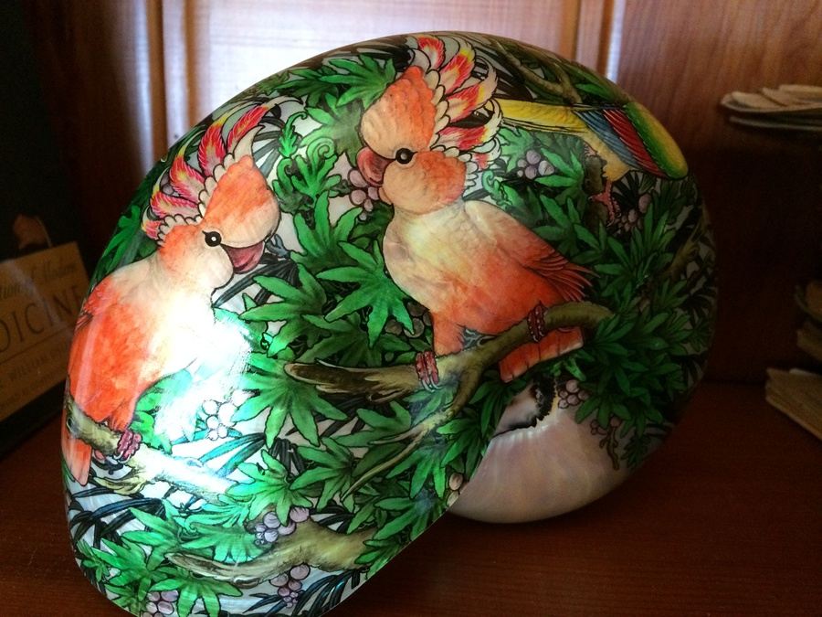 Hand Painted Nautilus Shell [Photo 1]
