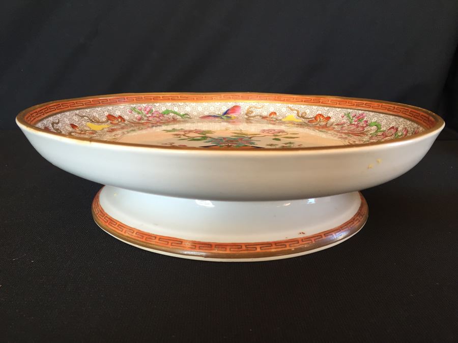 Japanese Imari Porcelain Footed Dish [Photo 1]