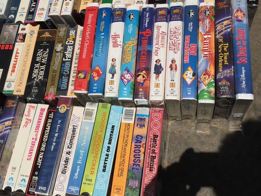 Massive Collection Of Vintage Sealed VHS Movies Video Tapes Classic ...