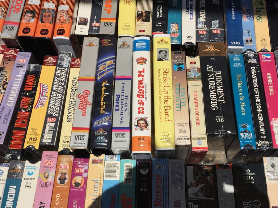 Massive Collection Of Vintage Sealed VHS Movies Video Tapes Classic ...