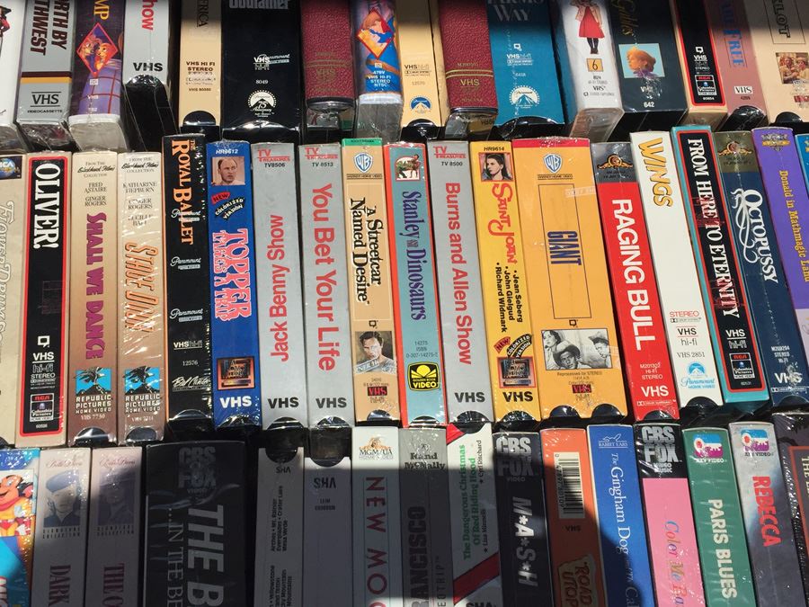 Massive Collection Of Vintage Sealed VHS Movies Video Tapes Classic ...