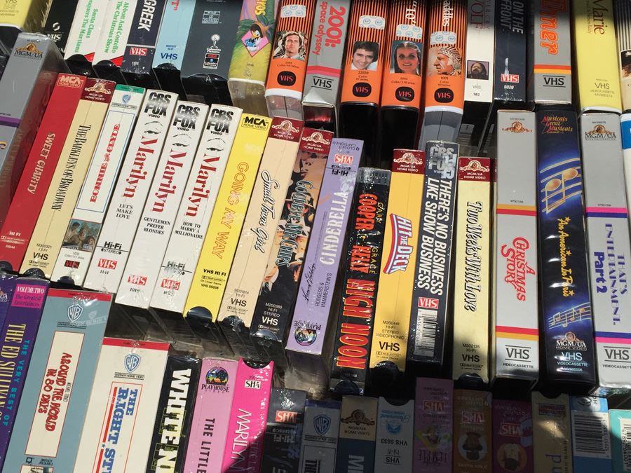 Massive Collection Of Vintage Sealed VHS Movies Video Tapes Classic ...