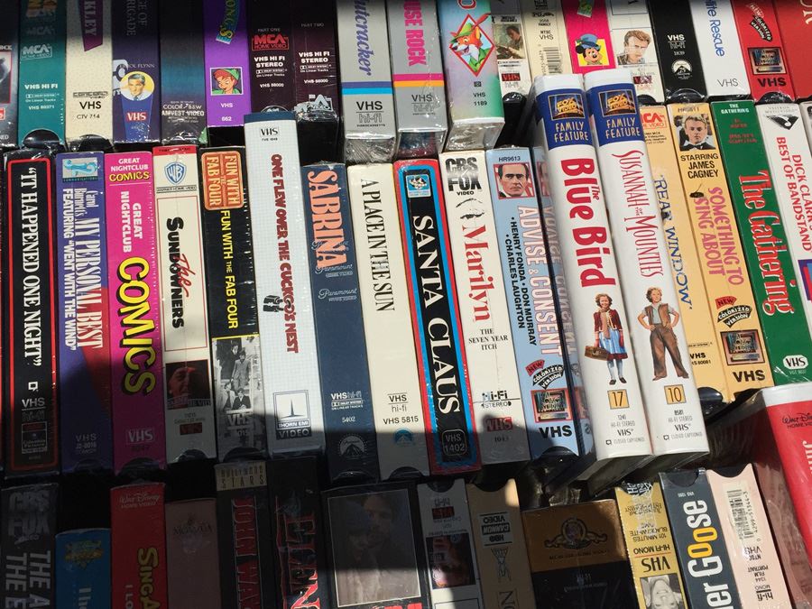 Massive Collection Of Vintage Sealed VHS Movies Video Tapes Classic ...