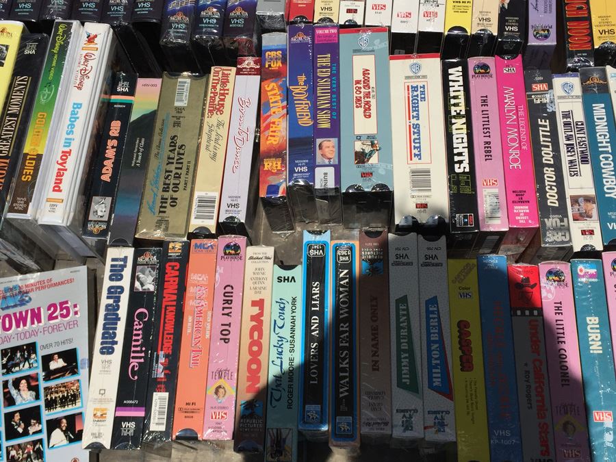 Massive Collection Of Vintage Sealed VHS Movies Video Tapes Classic ...