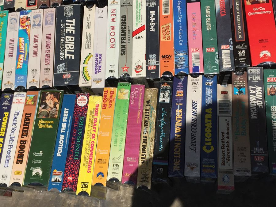 Massive Collection Of Vintage Sealed VHS Movies Video Tapes Classic ...