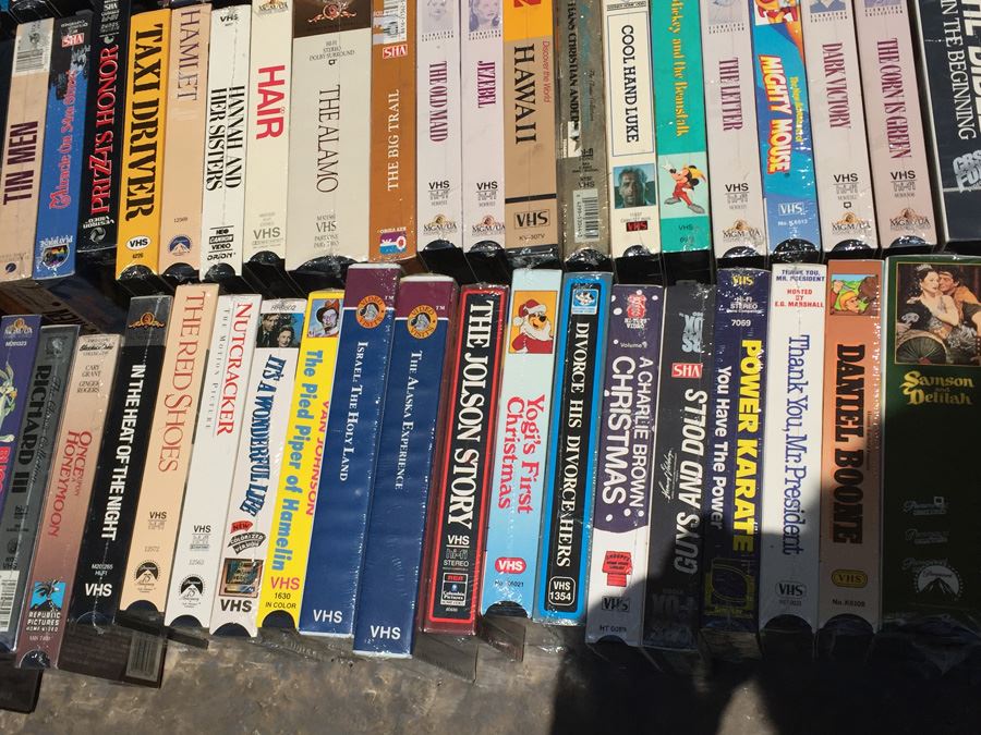 Massive Collection Of Vintage Sealed VHS Movies Video Tapes Classic ...