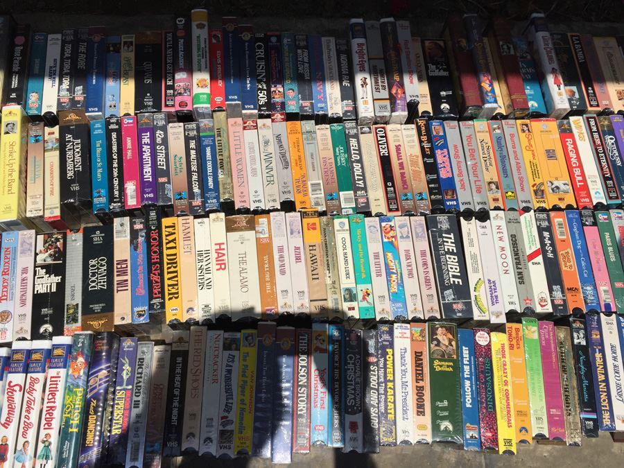 Massive Collection Of Vintage Sealed VHS Movies Video Tapes Classic ...