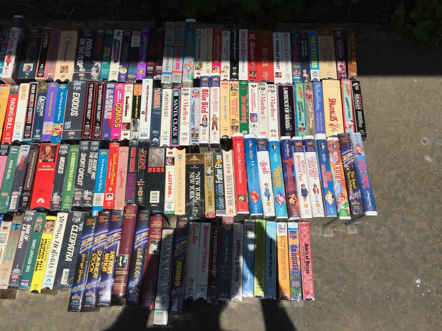 Massive Collection Of Vintage Sealed VHS Movies Video Tapes Classic Movies Most Are Sealed