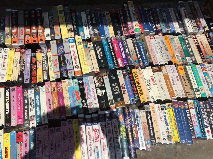 Massive Collection Of Vintage Sealed VHS Movies Video Tapes Classic Movies Most Are Sealed