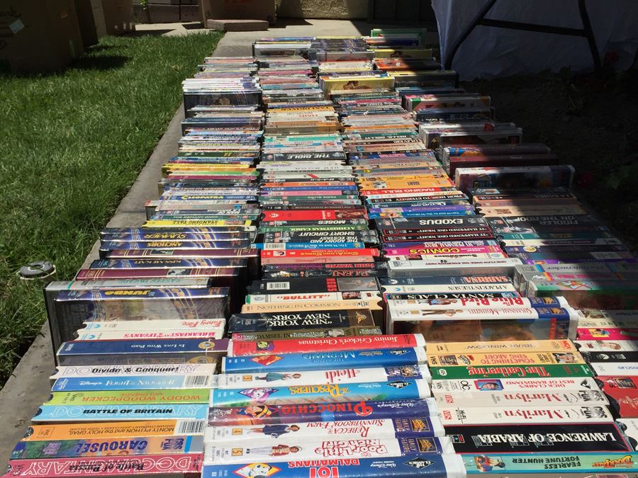 Massive Collection Of Vintage Sealed VHS Movies Video Tapes Classic Movies Most Are Sealed