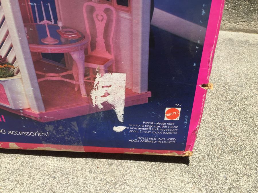 Barbie Dream House Furnished Mattel In Box 1985