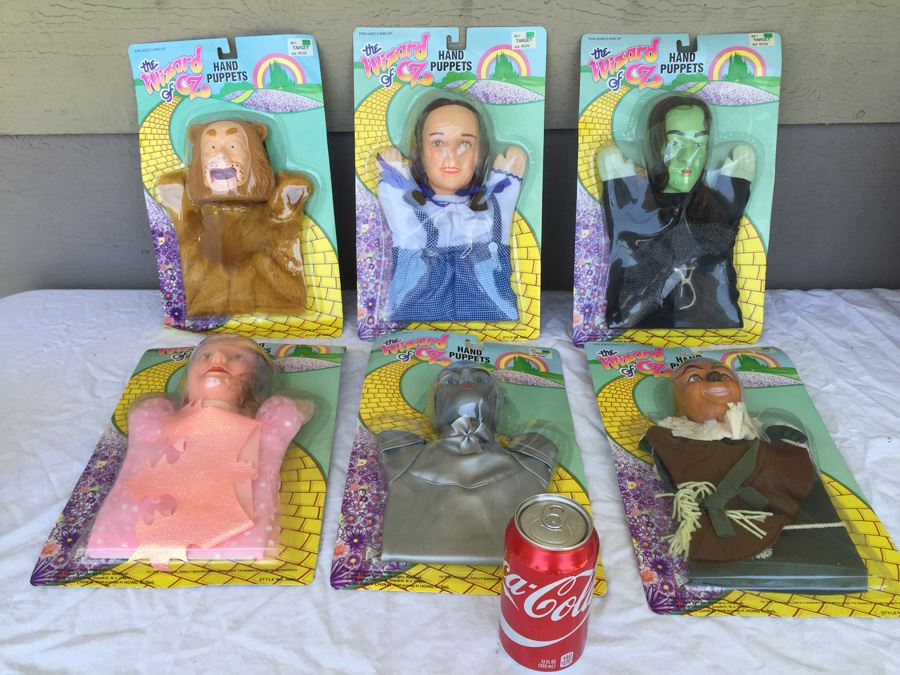 The Wizard Of Oz Hand Puppets Multi Toys Corp 1989 New On Card