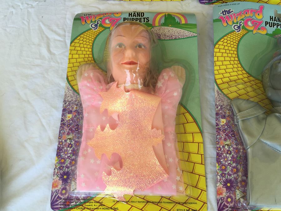 The Wizard Of Oz Hand Puppets Multi Toys Corp 1989 New On Card [Photo 13]