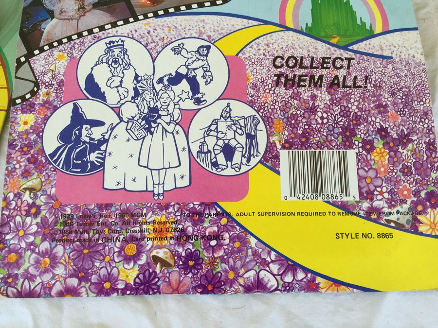 The Wizard Of Oz Hand Puppets Multi Toys Corp 1989 New On Card [Photo 17]